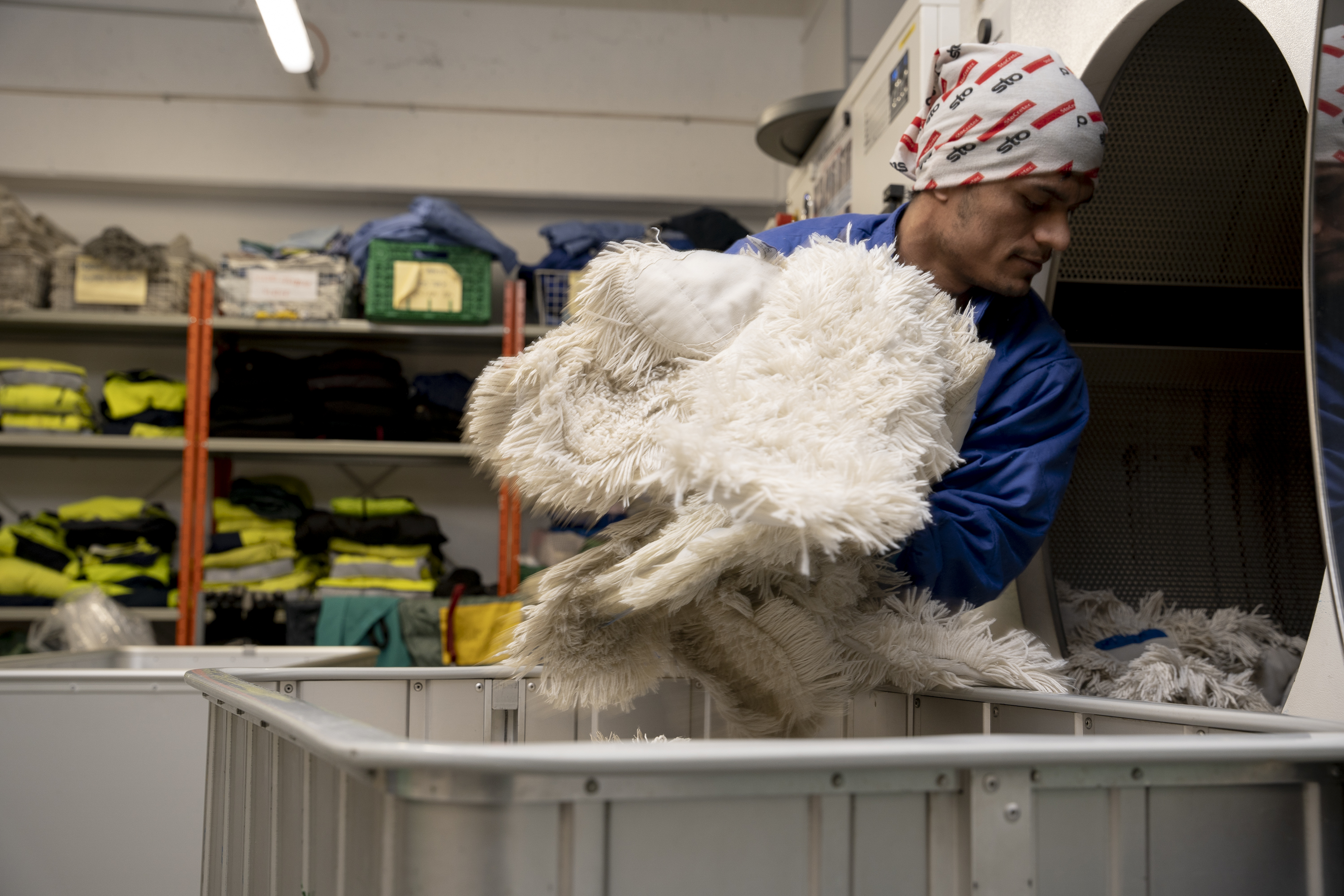Arbeidsinkludering moppevask i Bergen kommune