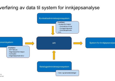 Flytskjema som viser overforing av data 